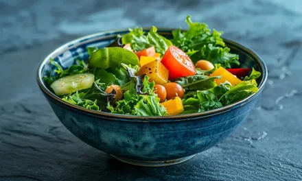 Makanan Sehat Salad Dengan Isi Sayuran Dan Campuran Buah